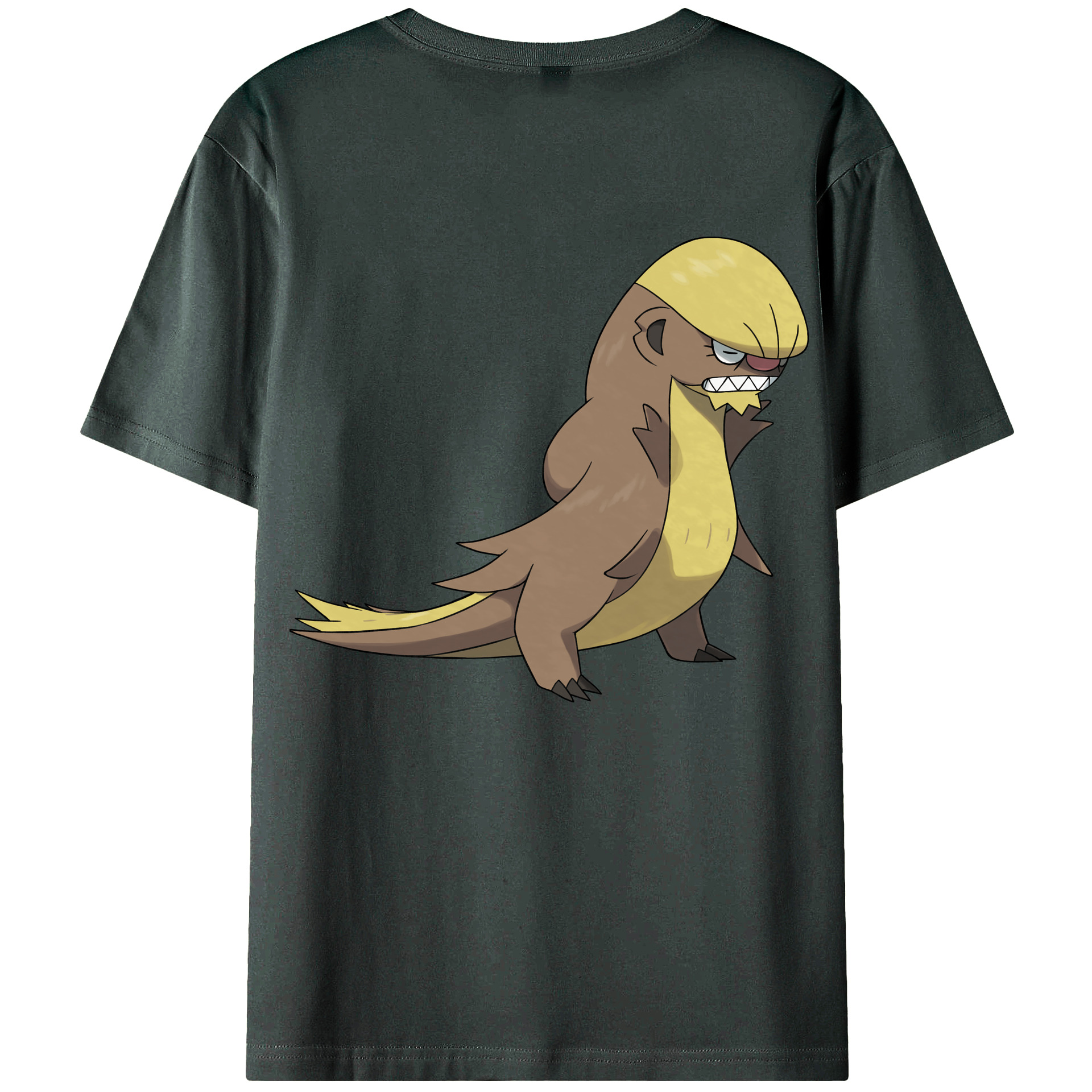 （画像用） ポケットモンスター Pokémon 綿100％ メンズ半袖Tシャツ（バックプリント） 通気性